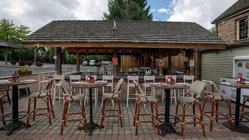 Outdoor dining area