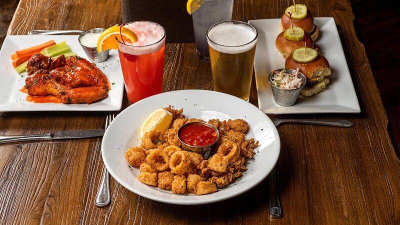 Fried calamari appetizer